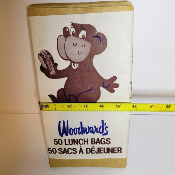 Woodward’s Lunch Bags Vintage Department Store Paper Advertising Approx 38 / 48 - Picture 9 of 16